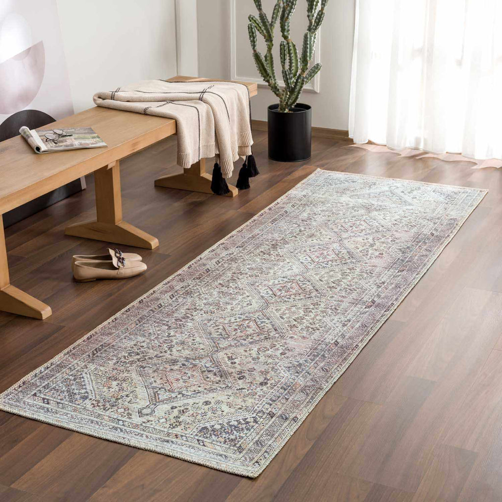 Hauteloom Barny SAMABARNYA4 Ivory Machine Made Polyester Rug