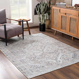 Hauteloom Barny SAMABARNYA5 Ivory Machine Made Polyester Rug