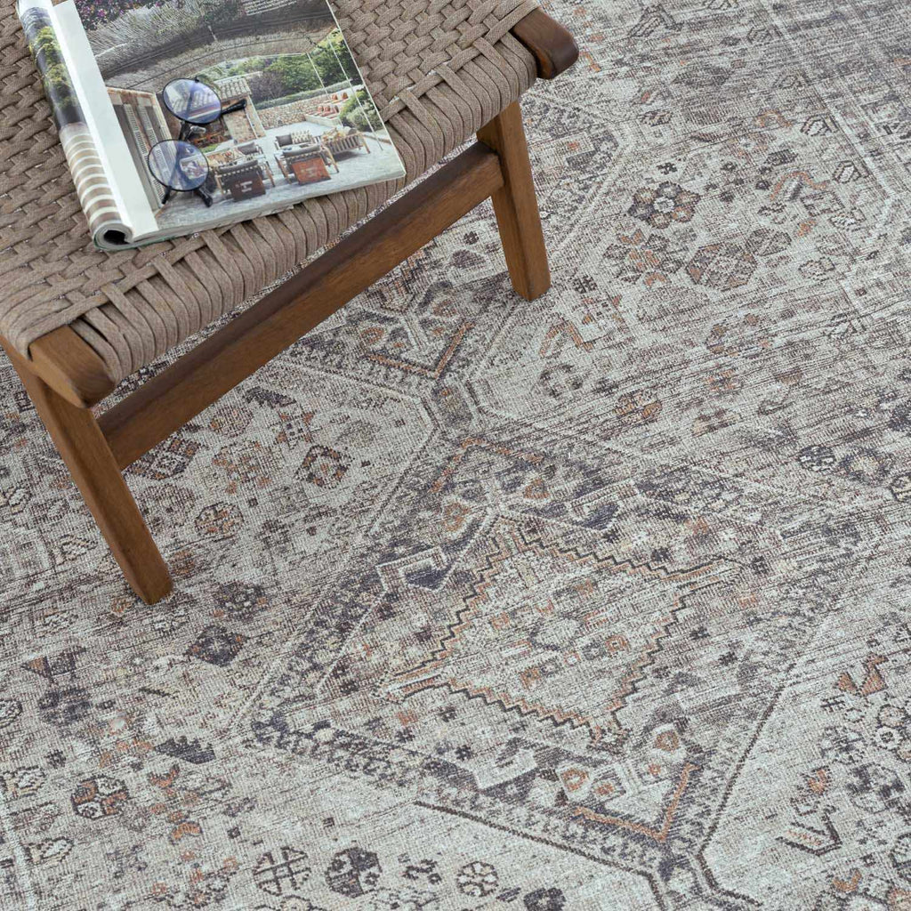 Hauteloom Barny SAMABARNYA5 Ivory Machine Made Polyester Rug