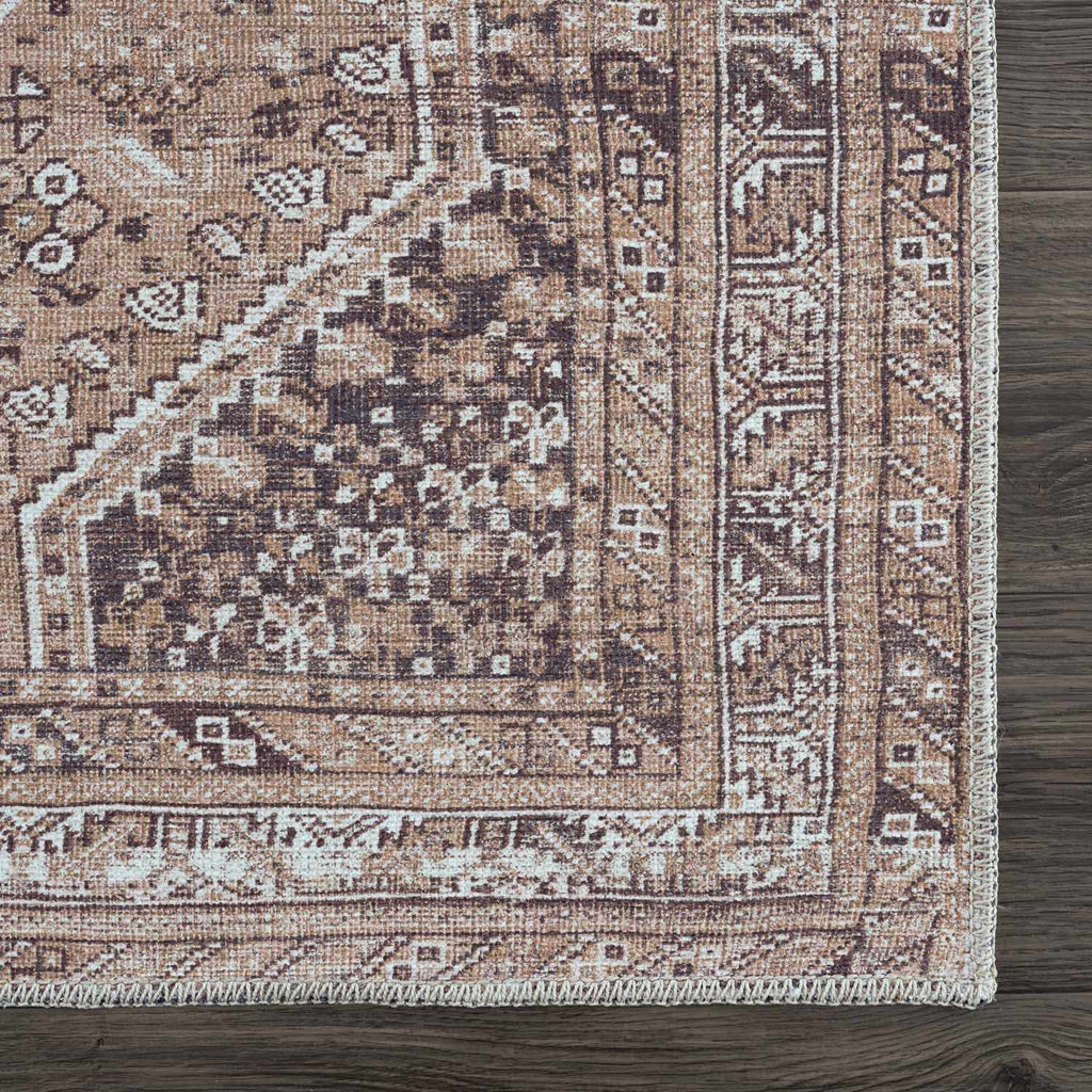 Hauteloom Barny SAMABARNYA6 Light Brown Machine Made Polyester Rug
