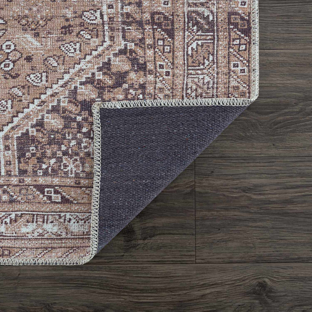 Hauteloom Barny SAMABARNYA6 Light Brown Machine Made Polyester Rug