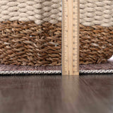 Hauteloom Barny SAMABARNYA6 Light Brown Machine Made Polyester Rug