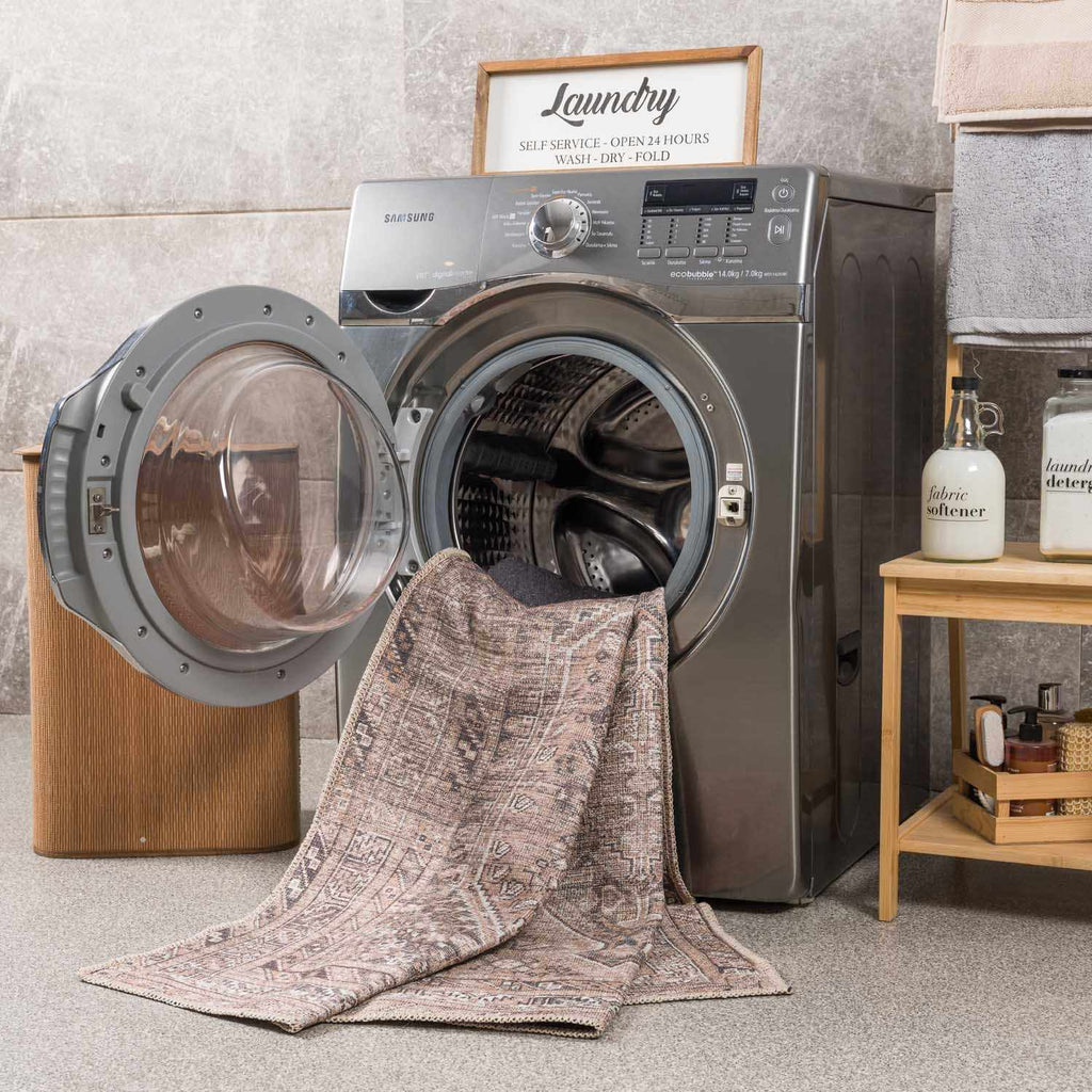 Hauteloom Barny SAMABARNYA6 Light Brown Machine Made Polyester Rug