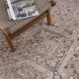 Hauteloom Barny SAMABARNYA6 Light Brown Machine Made Polyester Rug