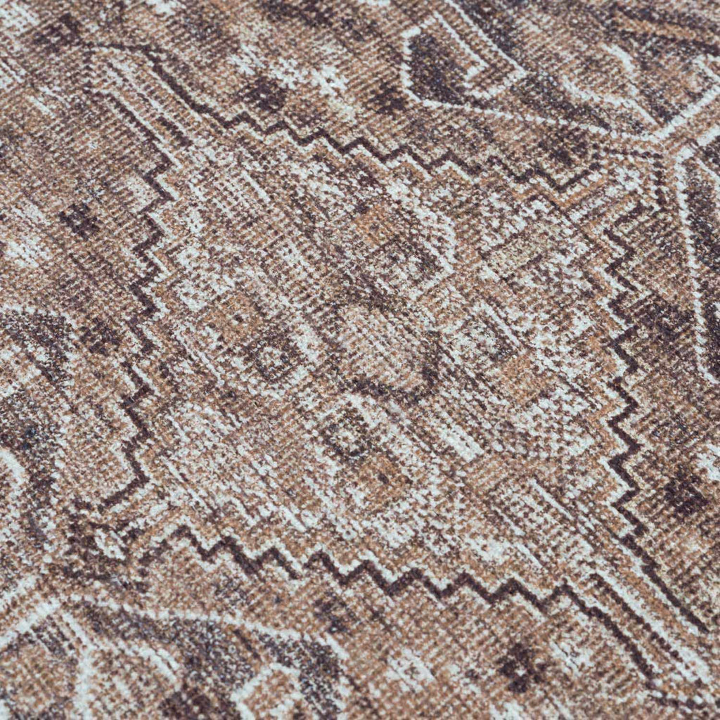 Hauteloom Barny SAMABARNYA6 Light Brown Machine Made Polyester Rug