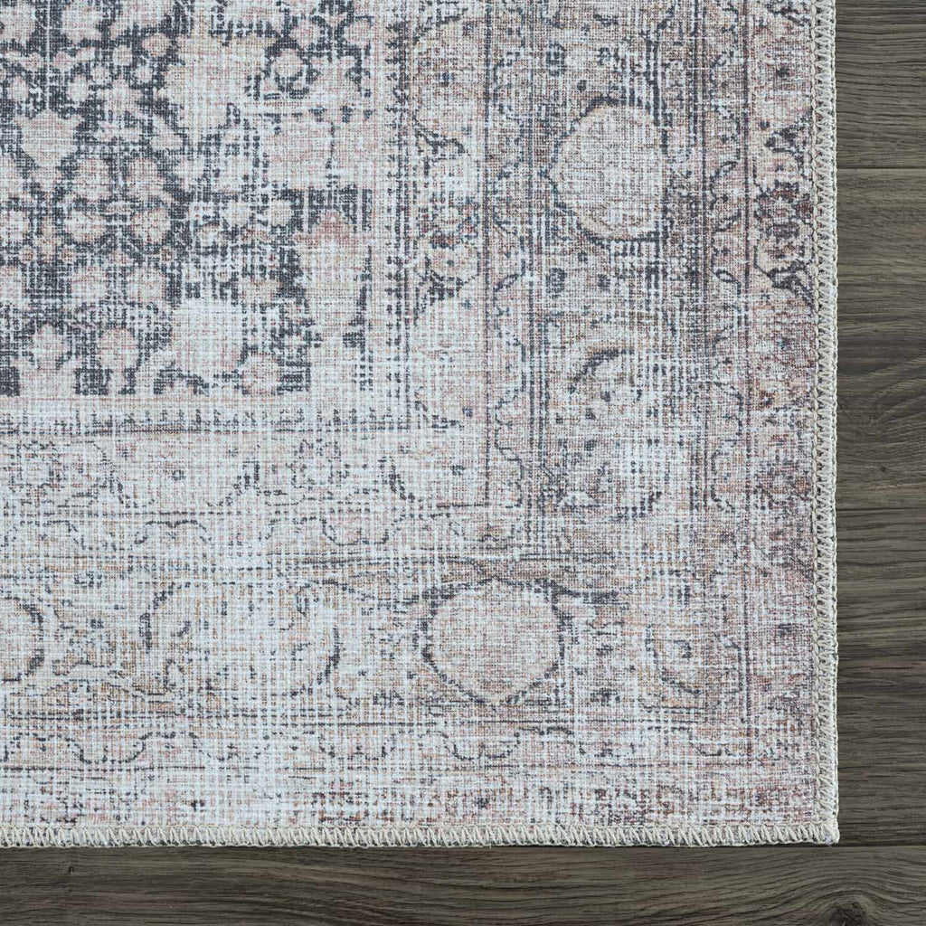 Hauteloom Hedda SAMAHEDDAA1 Light Gray Machine Made Polyester Rug