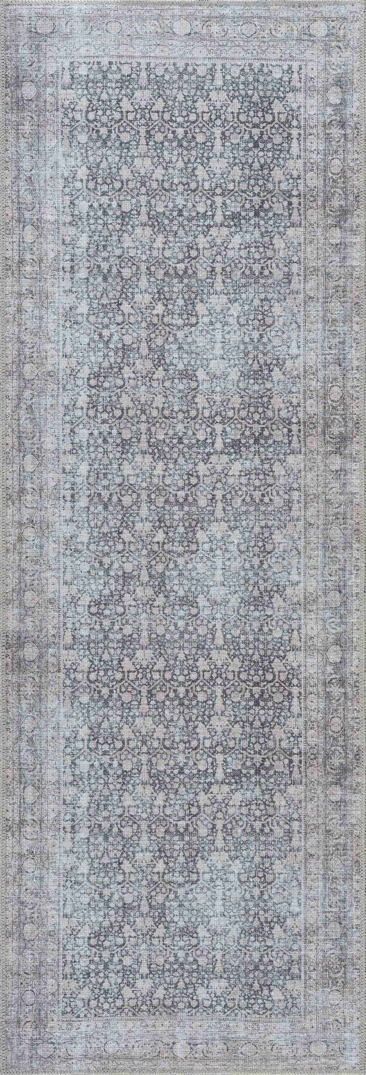 Hauteloom Hedda SAMAHEDDAA1 Light Gray Machine Made Polyester Rug