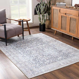 Hauteloom Hedda SAMAHEDDAA1 Light Gray Machine Made Polyester Rug