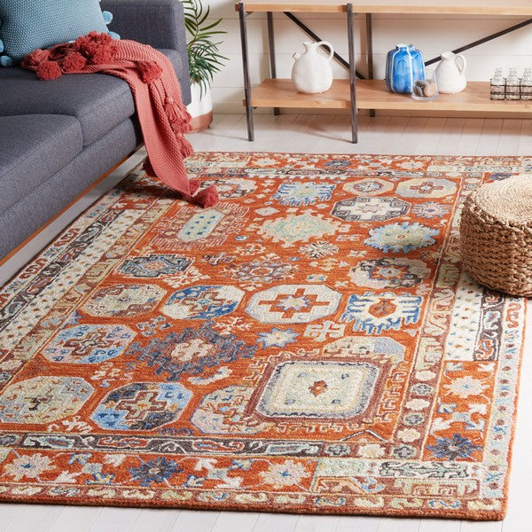 safavieh clearance aspen apn305p rust rug