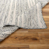Hauteloom Arabi ARABI Black Woven/Flatwoven Wool Rug