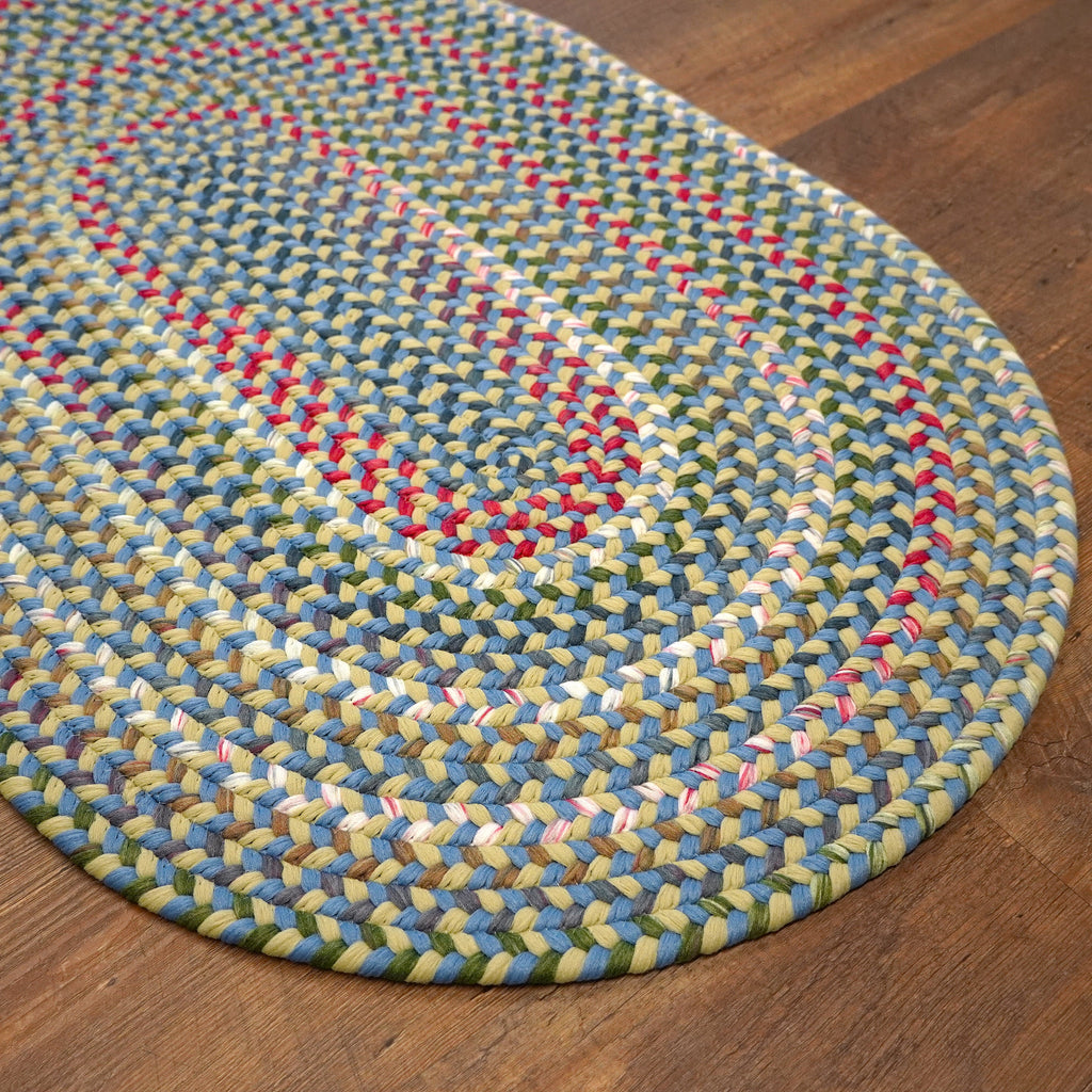 Colonial Mills Ashland Braid AS93 Celery-Sky Rug
