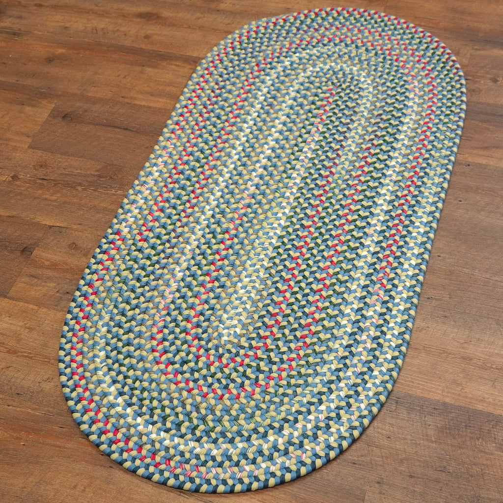 Colonial Mills Ashland Braid AS93 Celery-Sky Rug