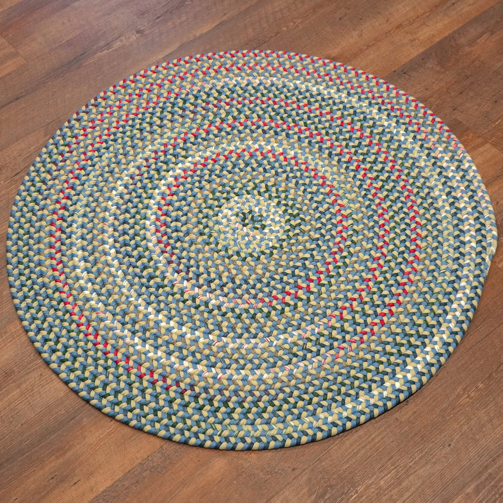 Colonial Mills Ashland Braid AS93 Celery-Sky Rug