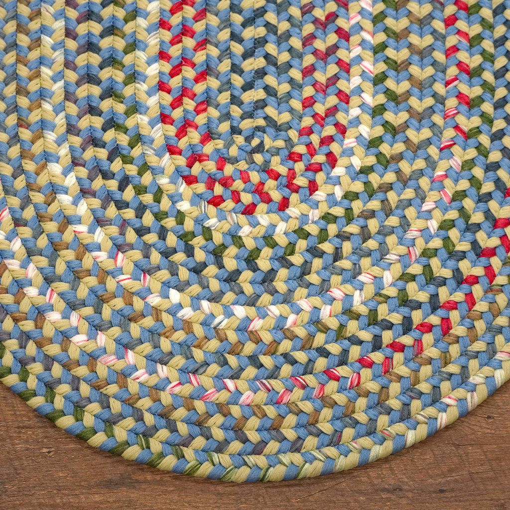 Colonial Mills Ashland Braid AS93 Celery-Sky Rug