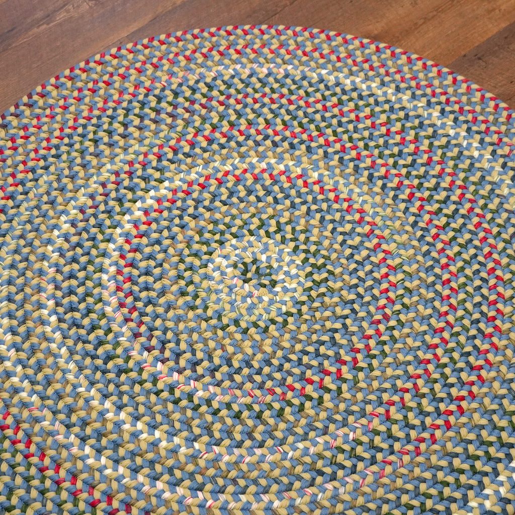 Colonial Mills Ashland Braid AS93 Celery-Sky Rug