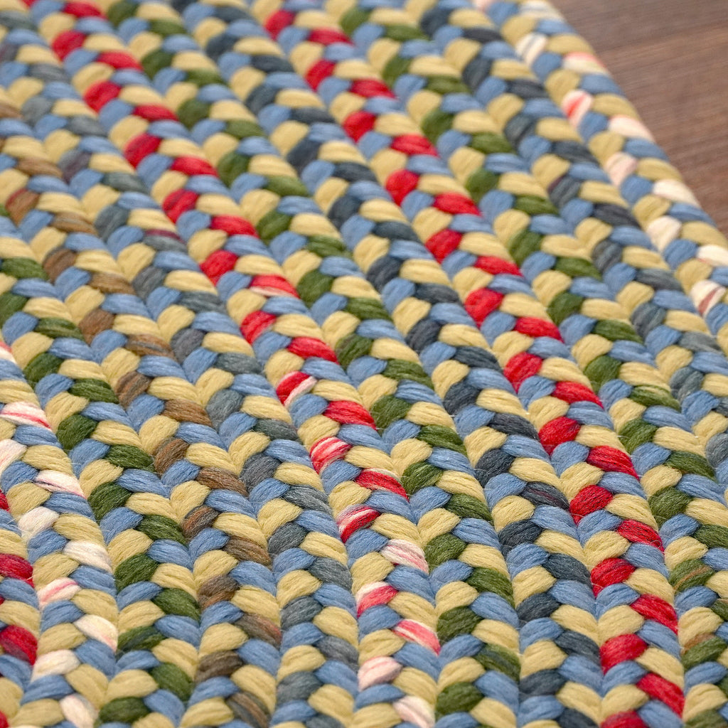 Colonial Mills Ashland Braid AS93 Celery-Sky Rug