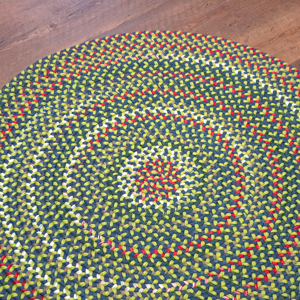 Colonial Mills Ashland Braid AS94 Neon-Blue Rug