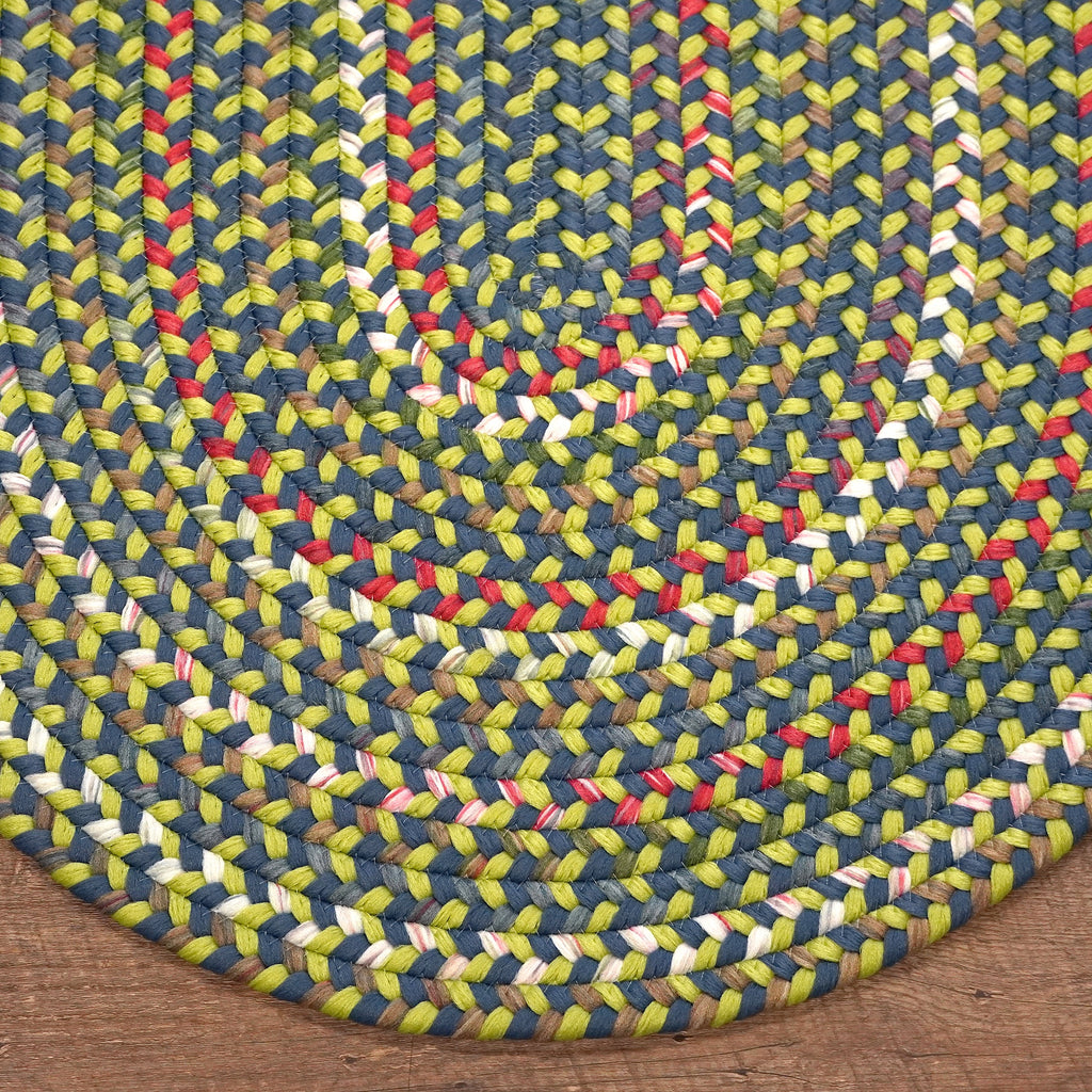 Colonial Mills Ashland Braid AS94 Neon-Blue Rug
