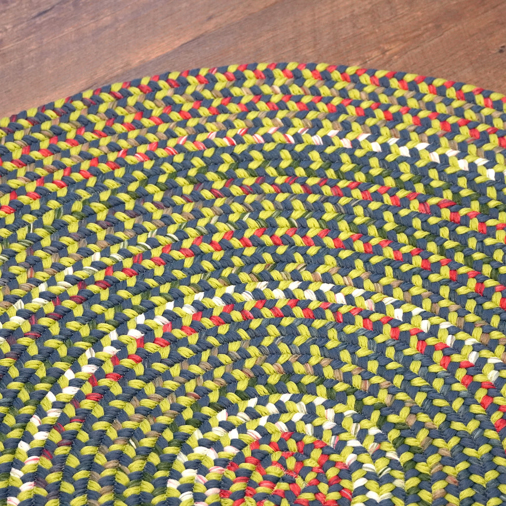 Colonial Mills Ashland Braid AS94 Neon-Blue Rug