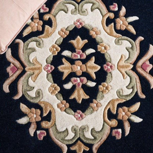 safavieh clearance aubusson aub301n navy rug