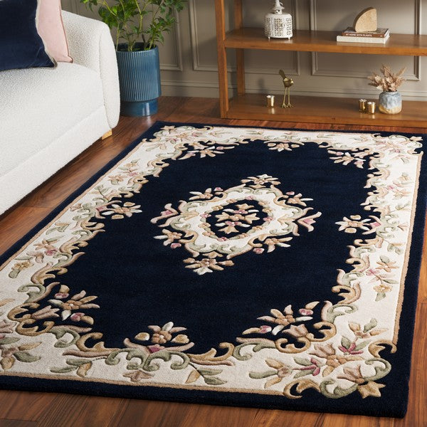 safavieh clearance aubusson aub301n navy rug