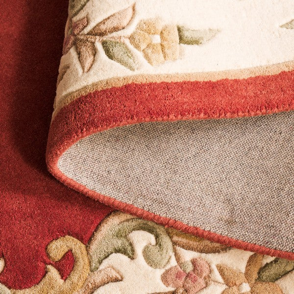 safavieh clearance aubusson aub301p rust rug