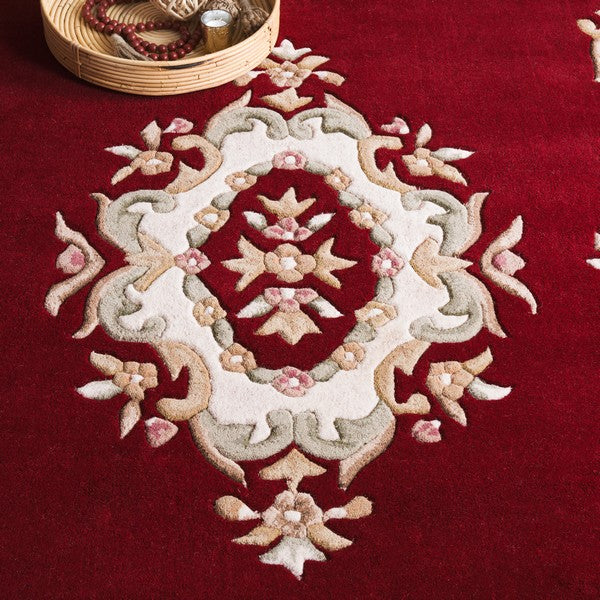 safavieh clearance aubusson aub301q red rug