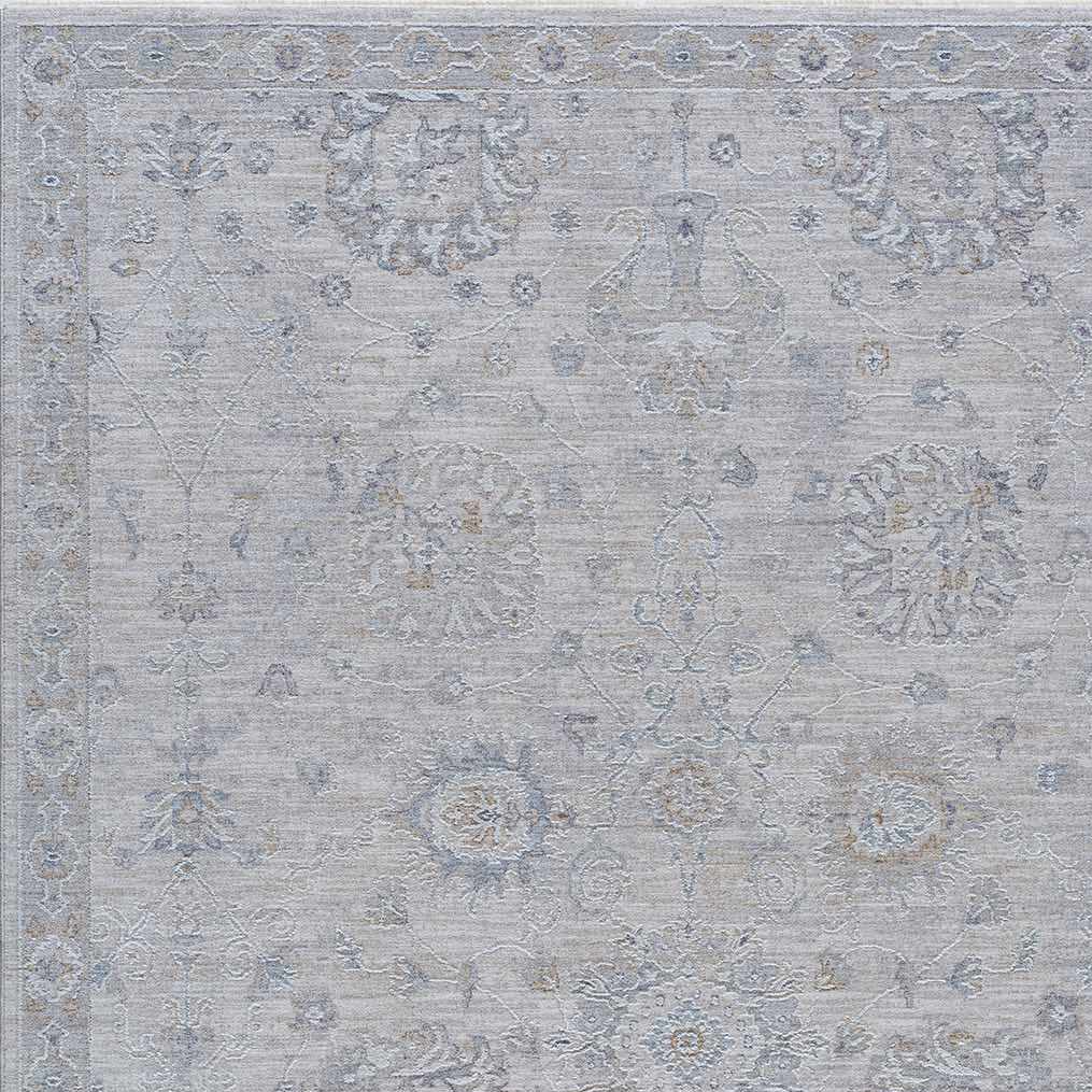 Hauteloom Albuquerque ALBUQ Light Gray Machine Made Polyester Rug