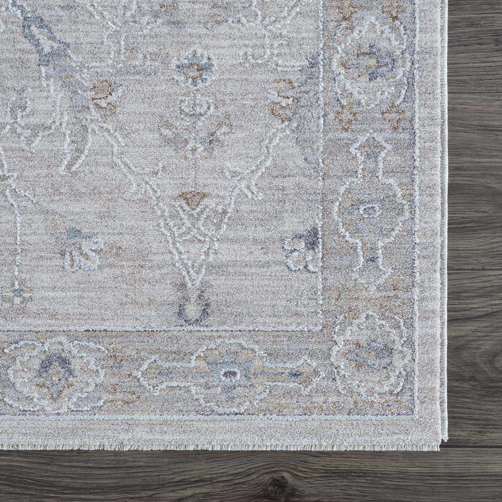 Hauteloom Albuquerque ALBUQ Light Gray Machine Made Polyester Rug