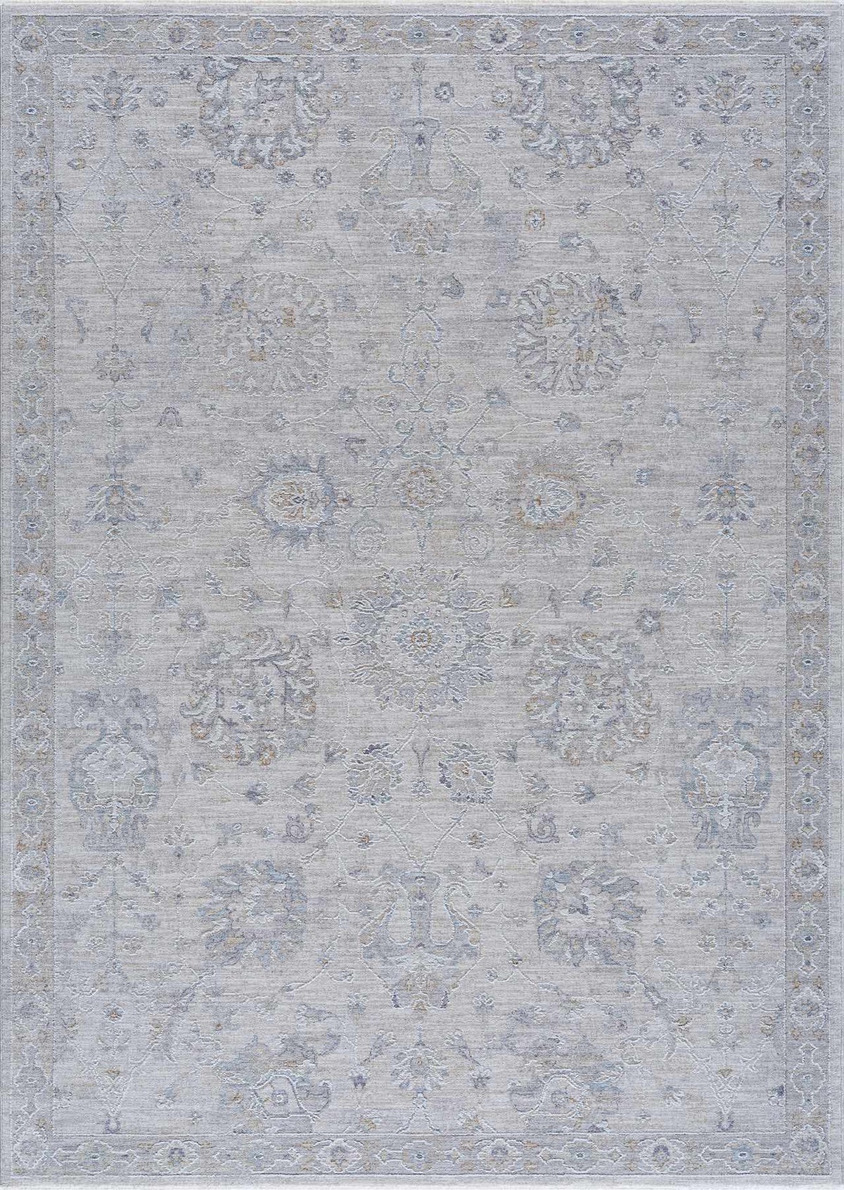 Hauteloom Albuquerque ALBUQ Light Gray Machine Made Polyester Rug