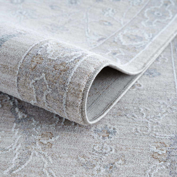 Hauteloom Albuquerque ALBUQ Light Gray Machine Made Polyester Rug