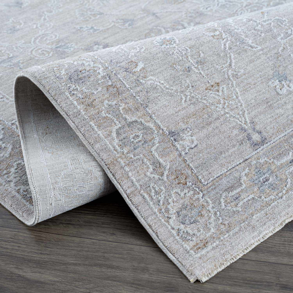 Hauteloom Albuquerque ALBUQ Light Gray Machine Made Polyester Rug