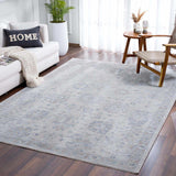 Hauteloom Albuquerque ALBUQ Light Gray Machine Made Polyester Rug