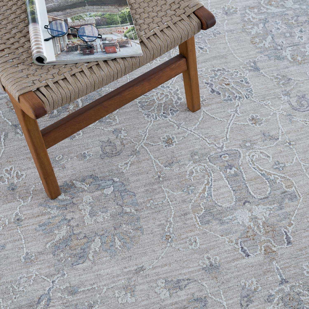 Hauteloom Albuquerque ALBUQ Light Gray Machine Made Polyester Rug