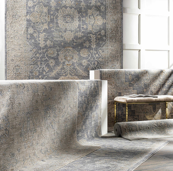 Hauteloom Monterey BTHAY Light Gray Machine Made Polyester Rug