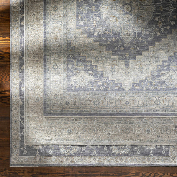 Hauteloom Kanimbla KANI Gray Machine Made Polyester Rug