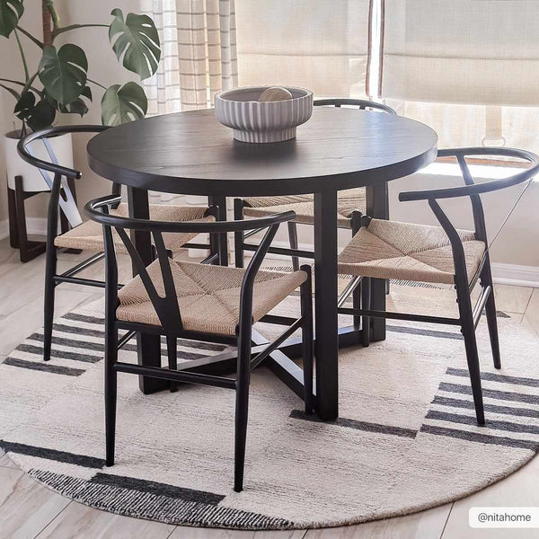 Hauteloom Aibonito AIB Charcoal Hand Tufted Wool Rug