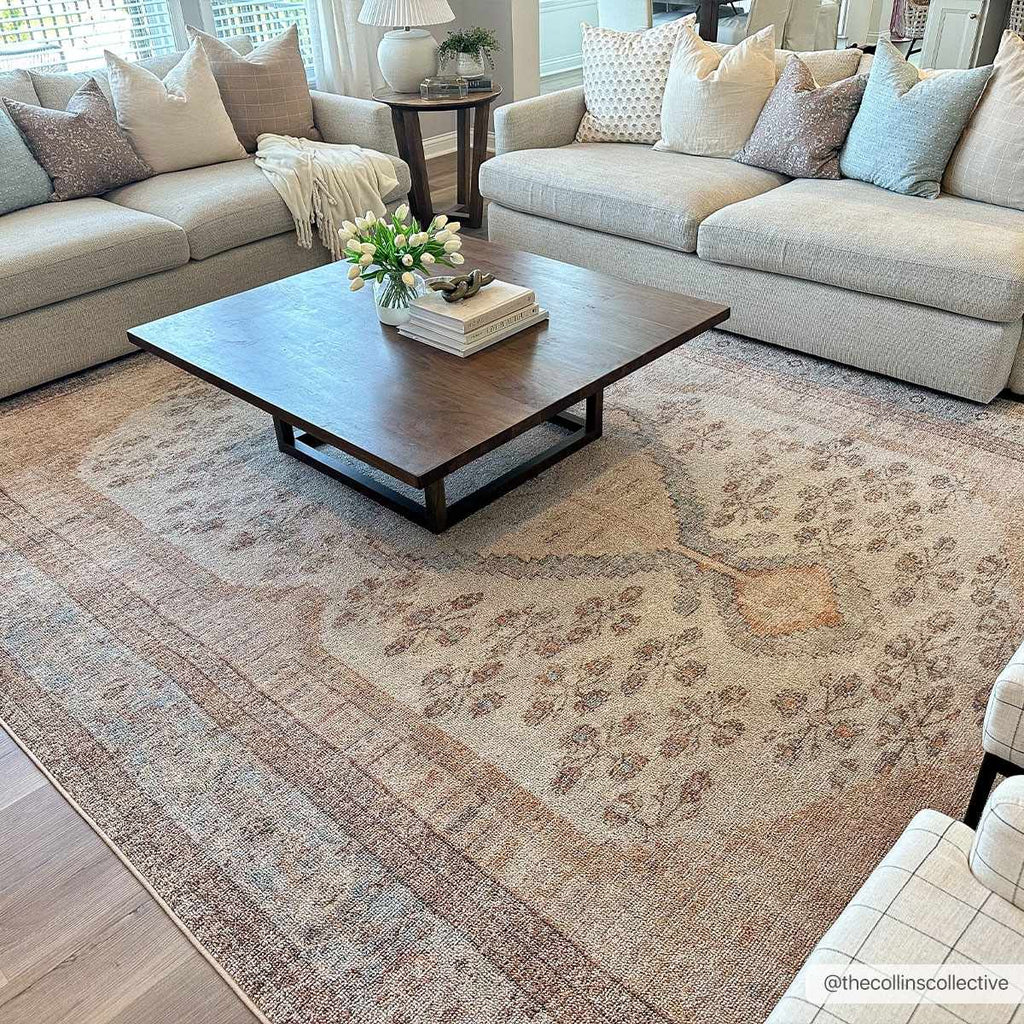 Hauteloom Analu HCAHANALUA1 Tan Machine Made Polyester Rug