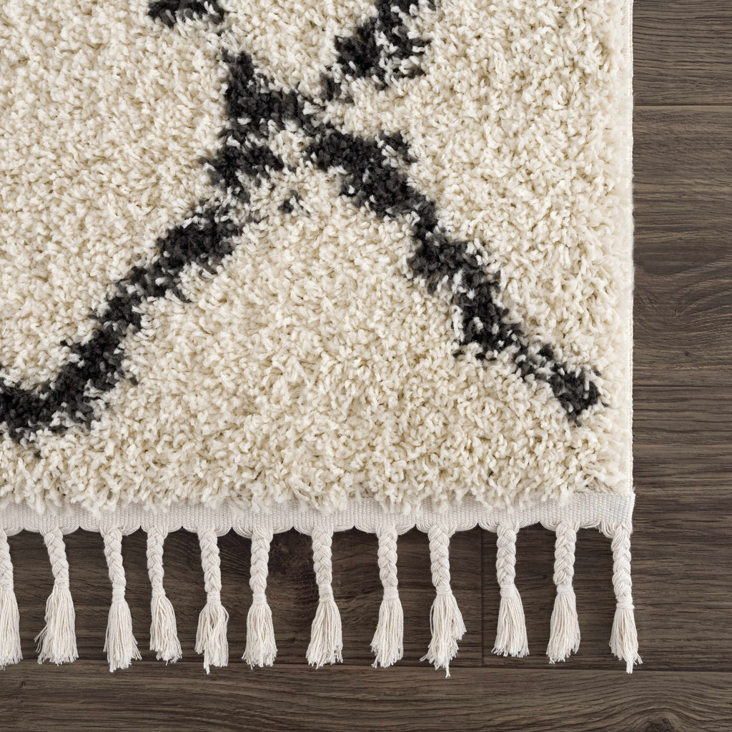 Hauteloom Wallagrass WAL Charcoal Machine Made Polypropylene Rug