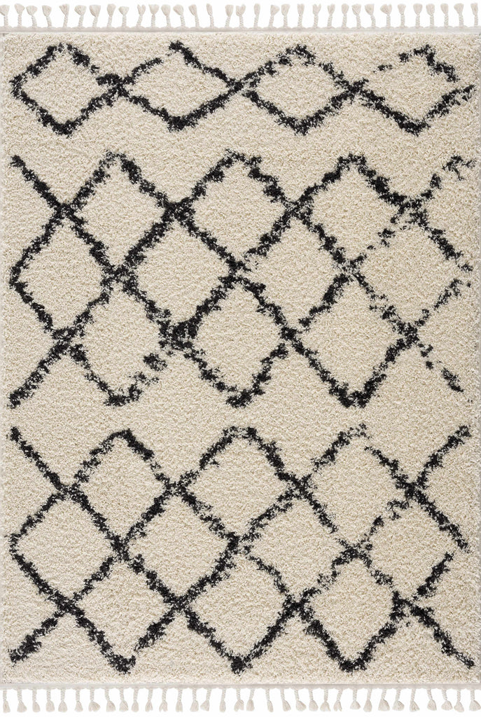Hauteloom Wallagrass WAL Charcoal Machine Made Polypropylene Rug