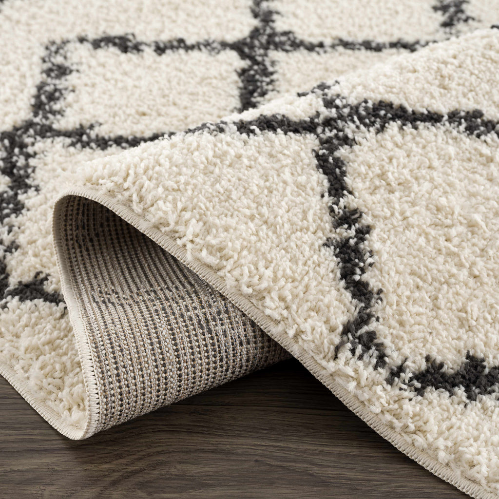 Hauteloom Wallagrass WAL Charcoal Machine Made Polypropylene Rug