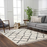 Hauteloom Wallagrass WAL Charcoal Machine Made Polypropylene Rug