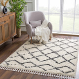 Hauteloom Wallagrass WAL Charcoal Machine Made Polypropylene Rug