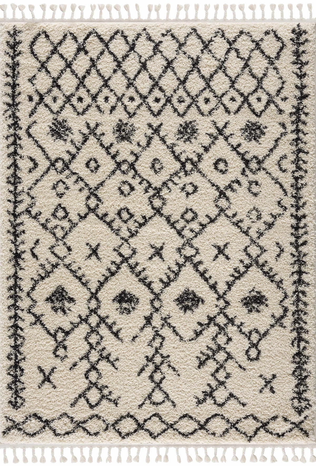 Hauteloom Godalming GOD Charcoal Machine Made Polypropylene Rug