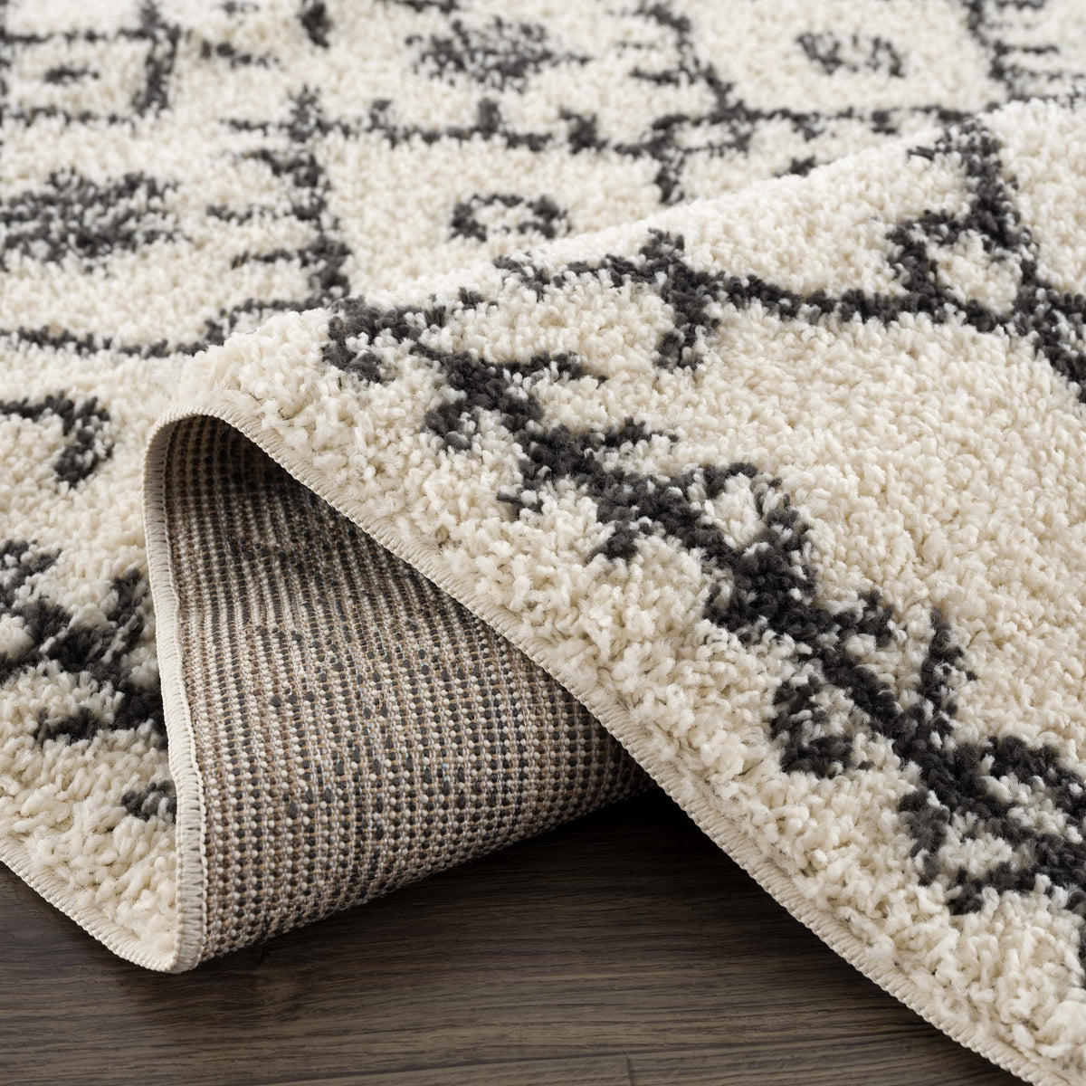 Hauteloom Godalming GOD Charcoal Machine Made Polypropylene Rug