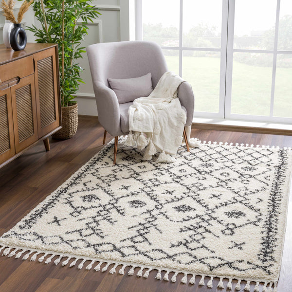Hauteloom Godalming GOD Charcoal Machine Made Polypropylene Rug