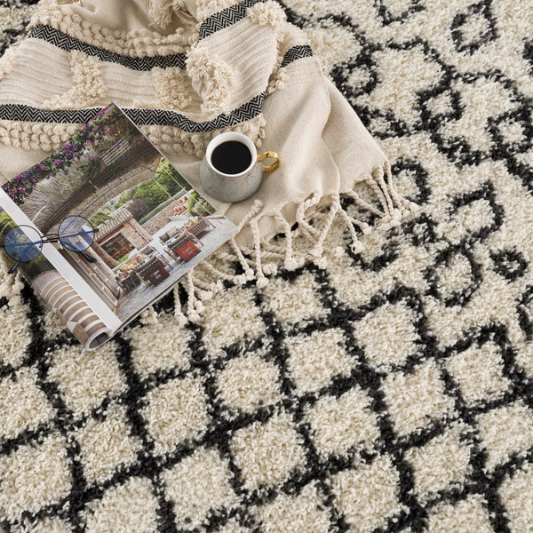 Hauteloom Munich MUNIC Charcoal Machine Made Polypropylene Rug