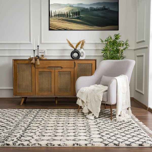 Hauteloom Munich MUNIC Charcoal Machine Made Polypropylene Rug