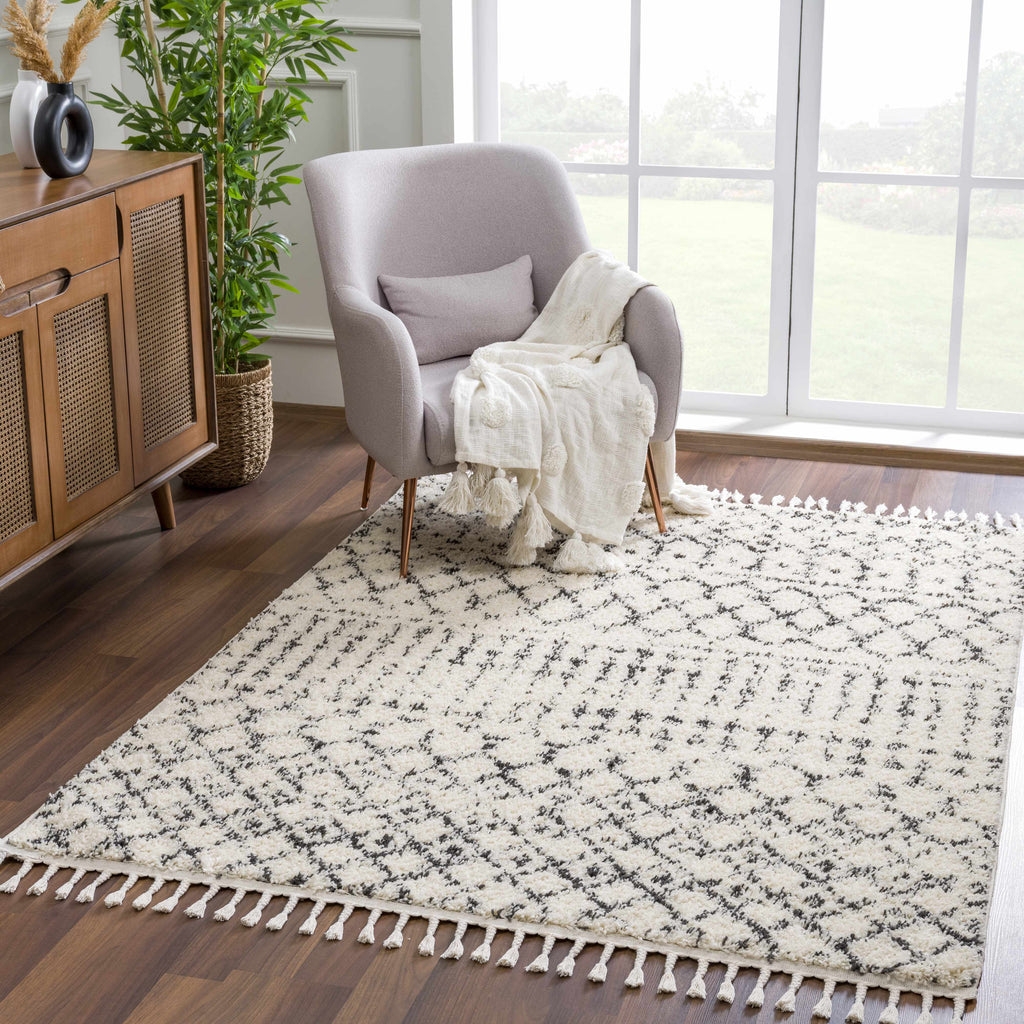 Hauteloom Limited Edition KIBUR Charcoal Machine Made Polypropylene Rug