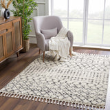 Hauteloom Limited Edition KIBUR Charcoal Machine Made Polypropylene Rug